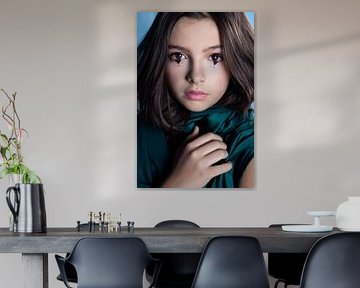 Girl in green