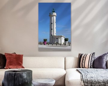 Vuurtoren van Hourdel, Cayeux-sur-Mer, Frankrijk van Imladris Images