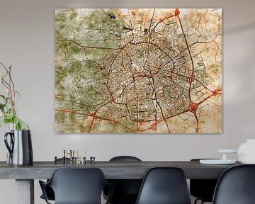 Map of Apeldoorn with the style 'Serene Summer' by Maporia