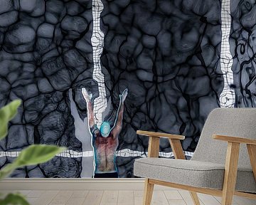 De zwemmer “Monochrome “ van Truckpowerr