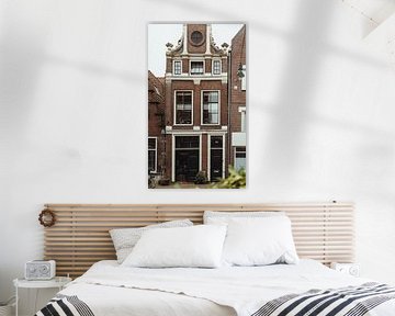Nederlands huis in Haarlem | Fine art foto print | Nederland, Europa van Sanne Dost
