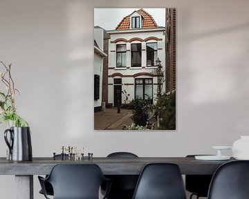 Hollands huisje in Haarlem | Fine art foto print | Nederland, Europa van Sanne Dost
