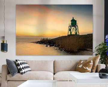 Phare de l'avant-port de Stavoren au coucher du soleil sur KB Design & Photography (Karen Brouwer)