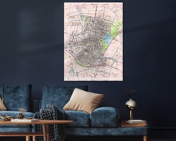 Carte de Alphen aan den Rijn avec le style 'Soothing Spring'