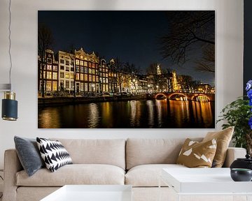 Amsterdam canal and canal houses