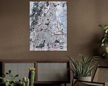 Carte de Haarlem avec le style 'White Winter' sur Maporia