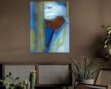 Portrait of a Gambian tailor at the market. by Ineke de Rijk