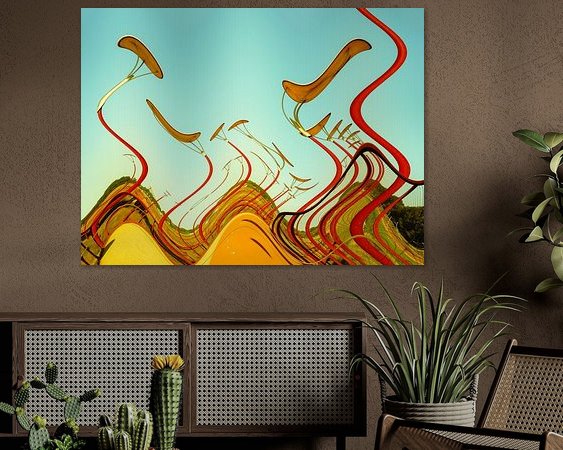 Example of the artwork in a room