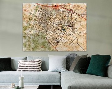 Map of Veenendaal with the style 'Serene Summer' by Maporia