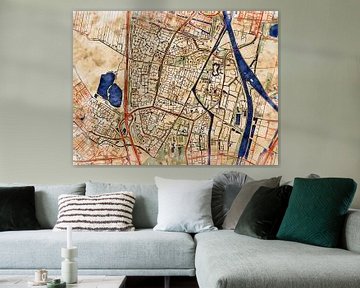 Kaart van Nieuwegein in de stijl 'Serene Summer' van Maporia