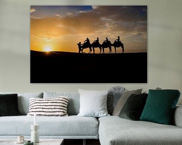 Sahara sunset van Bart Hendriks