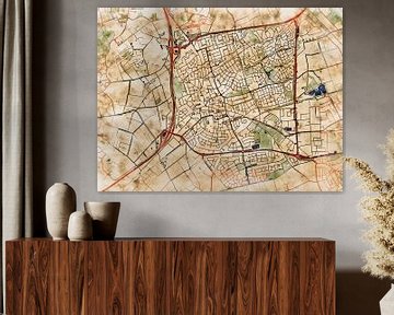 Map of Uden with the style 'Serene Summer' by Maporia