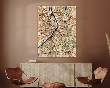 Map of Venlo with the style 'Serene Summer' by Maporia