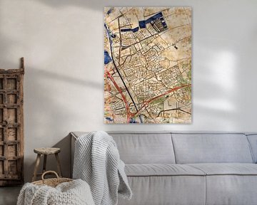 Map of Rosmalen with the style 'Serene Summer' by Maporia