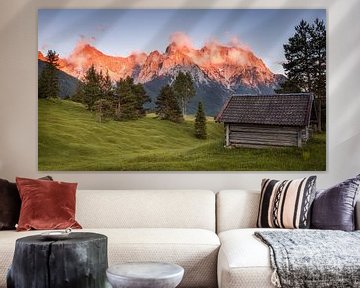 Alpenglühen im Karwendel von Denis Marold