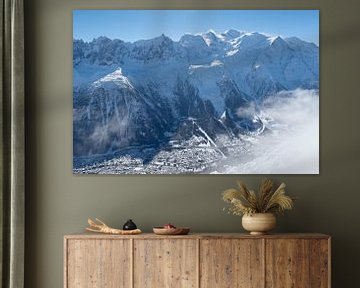 Chamonix met Mont Blanc van Menno Boermans