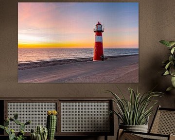 Noorderhoofd lighthouse Westkapelle, Netherlands by Gijs Rijsdijk