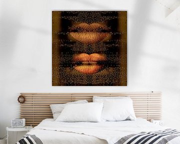 Lots of Champagne Kisses. Impressionism. Drops.