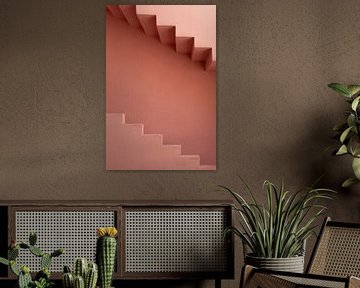 Pink stairs van Michelle Jansen Photography