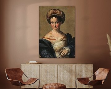 Portret van een edelvrouw bekend als La Schiava turca, Parmigianino