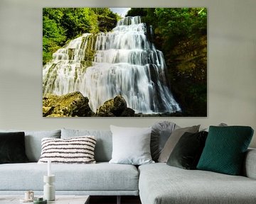 Waterval Cascades du Hérisson in het franse Jura gebergte van Robin Verhoef