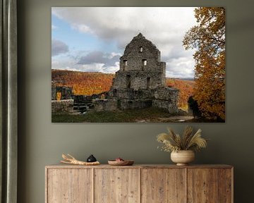 Hohenurach Castle near Bad Urach in autumn Baden Württemberg Germany by Frank Fichtmüller