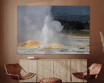 Geiser in Yellowstone van Jan-Thijs Menger