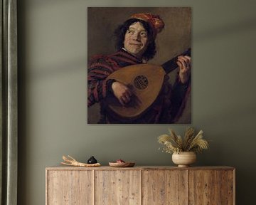 Judith Leyster, Lute Playing Jester, after Frans Hals, 1620-1626