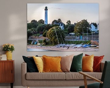 Vuurtoren van Bénodet tijdens de zonsondergang van Stephan Neven