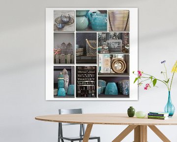 Collage aus dekorativen Materialien von Yke de Vos
