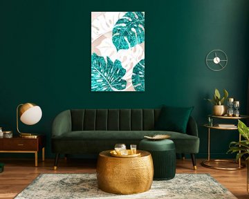 Monstera turquoise sur Steffen Gierok