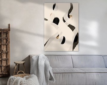 Gespikkelde abstracte illustratie beige