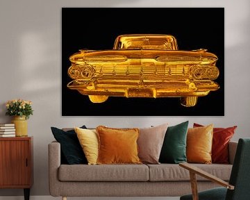 Gouden klassieke Chevrolet Impala van Humphry Jacobs