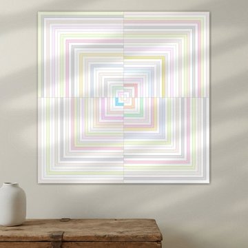 carré aux couleurs pastel