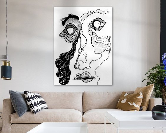 Example of the artwork in a room