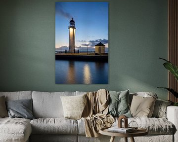 Phare de Hellevoetsluis au coucher du soleil sur Annemieke Sirre