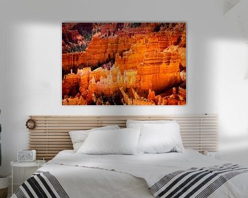 Landschaft zauberhafte Hoodoos Amphitheater im Bryce Canyon Nationalpark Utah USA von Dieter Walther