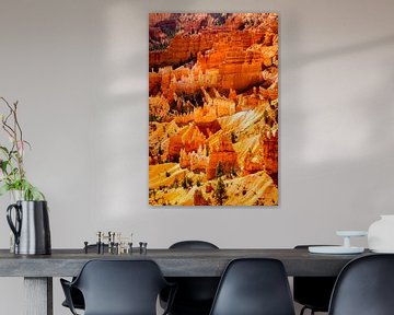 Paysage enchanteur Hoodoos Amphithéâtre dans le parc national de Bryce Canyon Utah USA sur Dieter Walther