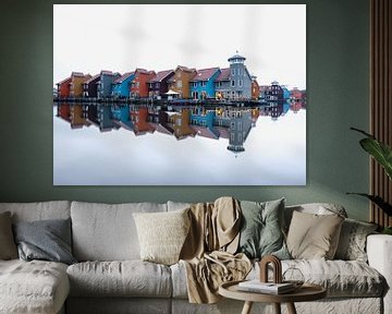 Die bunten Häuser von Reitdiephaven in Groningen von KB Design & Photography (Karen Brouwer)