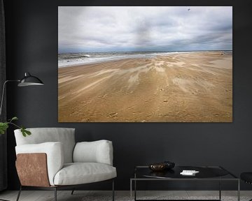 Dérives de sable sur la plage près de De Cocksdorp (Texel) sur Rob Boon