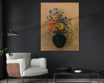 Wilde bloemen door Odilon Redon van Studio POPPY