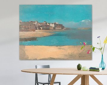 Village by the sea in England by Odilon Redon by Studio POPPY