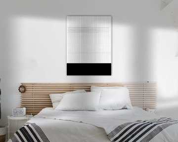 Abstract Lines Black & White van MDRN HOME