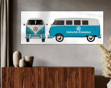 VW Bus Kastenwagen Autowerkstatt von aRi F. Huber