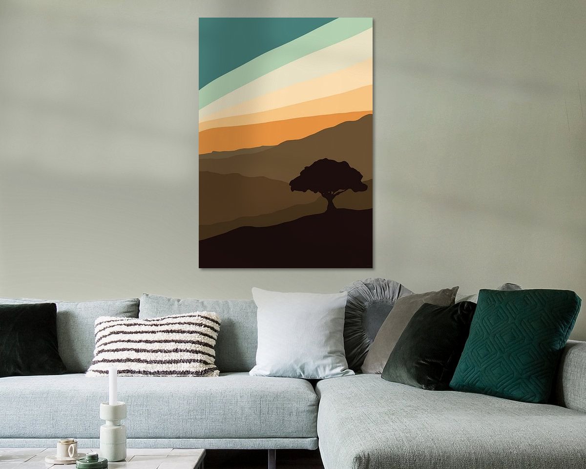Example of the artwork in a room