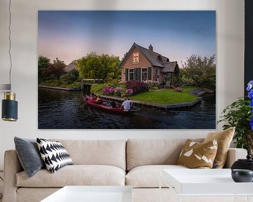 Boating in Giethoorn | Evening photography in summer