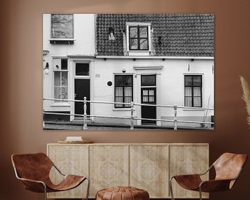 Maison néerlandaise en noir et blanc | Haarlem | Pays-Bas, Europe sur Sanne Dost