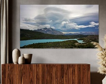 Stormwolken in Patagonië van Christian Peters