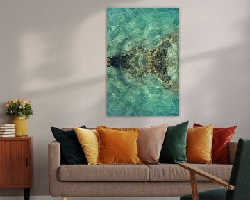 Turquoise zeewater en zachte golven van Adriana Mueller