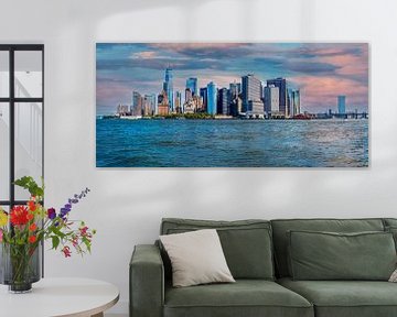 Panorama van Manhattan, New York van Ruurd Dankloff